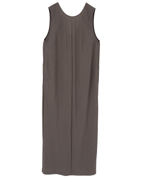 ストレートシルエットノースリーブワンピース 詳細画像 ブラウン 1