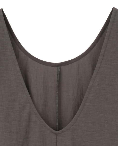 ストレートシルエットノースリーブワンピース 詳細画像 ブラウン 4