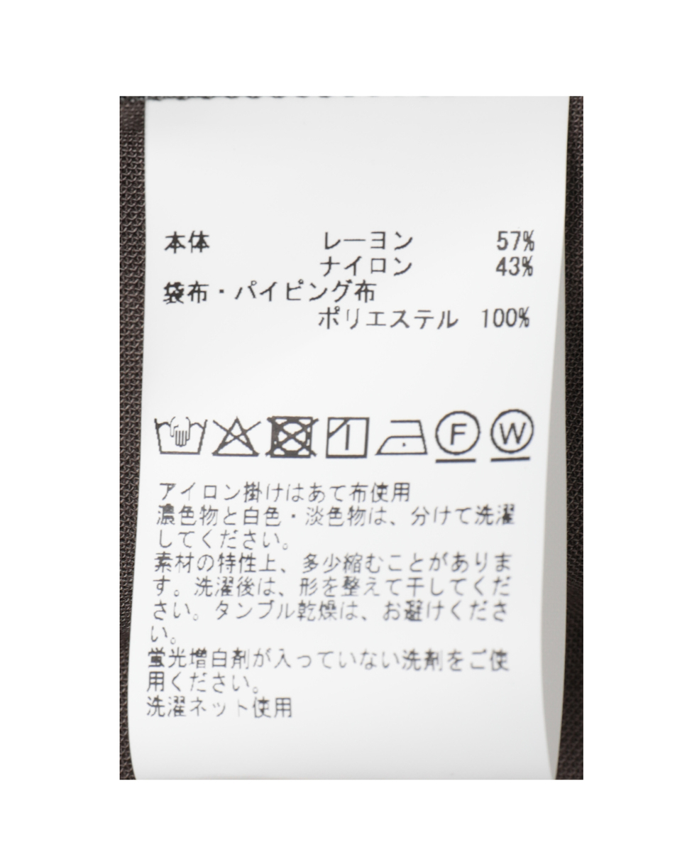 ストレートシルエットノースリーブワンピース 詳細画像 ブラウン 7