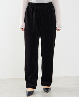 【A_/エース】カットベロアパンツ