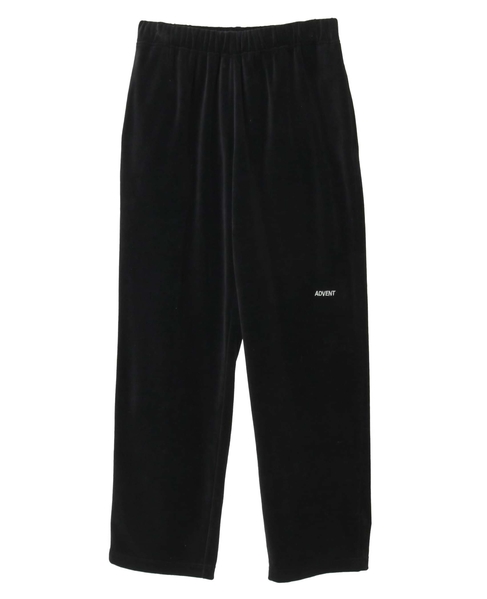 【A_/エース】カットベロアパンツ 詳細画像 ブラック 8