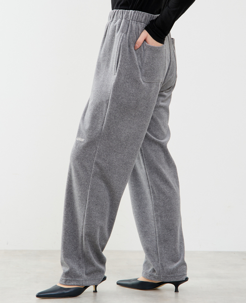 【A_/エース】カットベロアパンツ 詳細画像 杢グレー 2