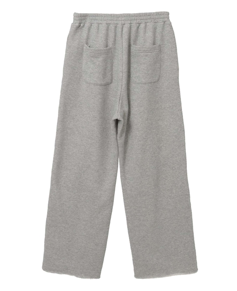 【A_/エース】裏毛スリットパンツ 詳細画像 杢グレー 12