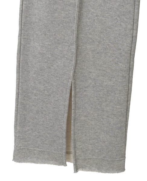 【A_/エース】裏毛スリットパンツ 詳細画像 杢グレー 17