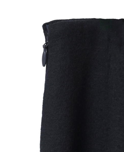 圧縮ウールスムースIラインスカート 詳細画像 ネイビー 15