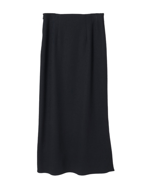 圧縮ウールスムースIラインスカート 詳細画像 ネイビー 2