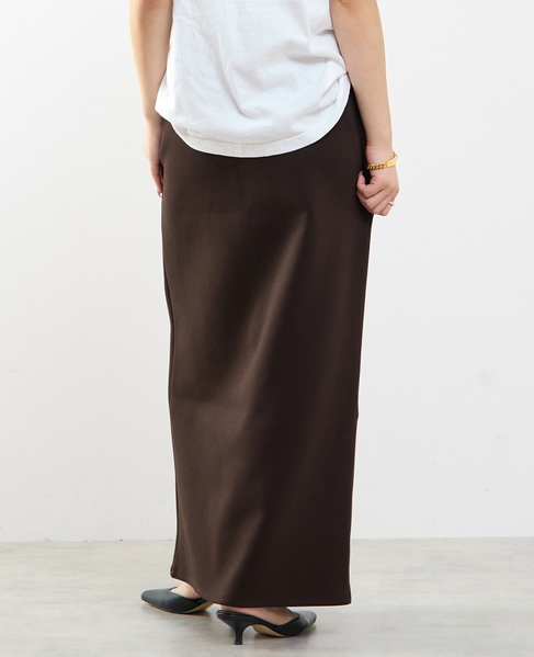 コットンエアータイトスカート 詳細画像 ダークブラウン 3