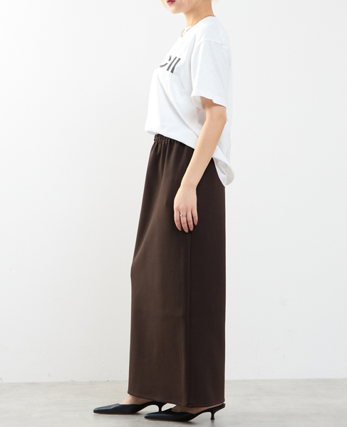 コットンエアータイトスカート 詳細画像 ダークブラウン 6
