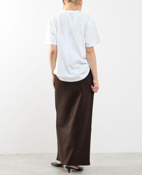 コットンエアータイトスカート 詳細画像 ダークブラウン 7