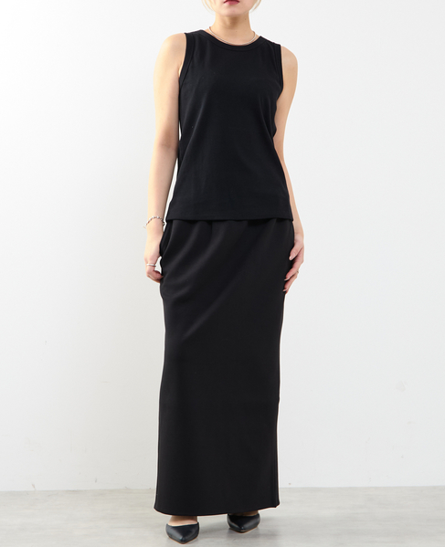 コットンエアータイトスカート 詳細画像 ブラック 8