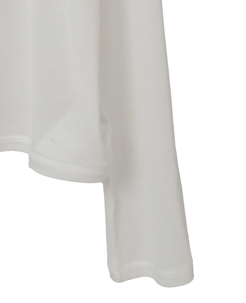 カシミヤシルク混ボートネックシアープルオーバー 詳細画像 ホワイト 16