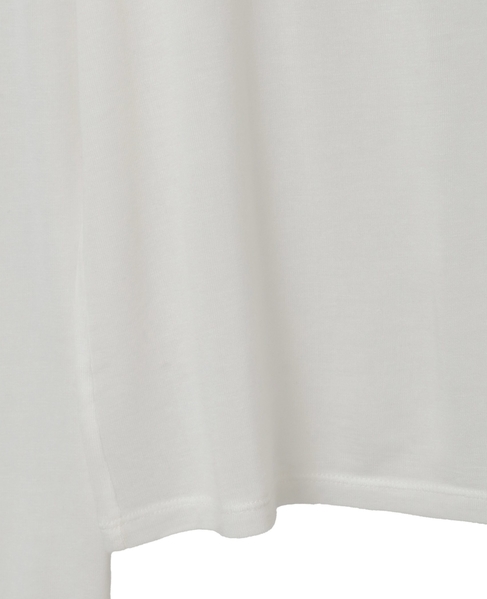 カシミヤシルク混ボートネックシアープルオーバー 詳細画像 ホワイト 17