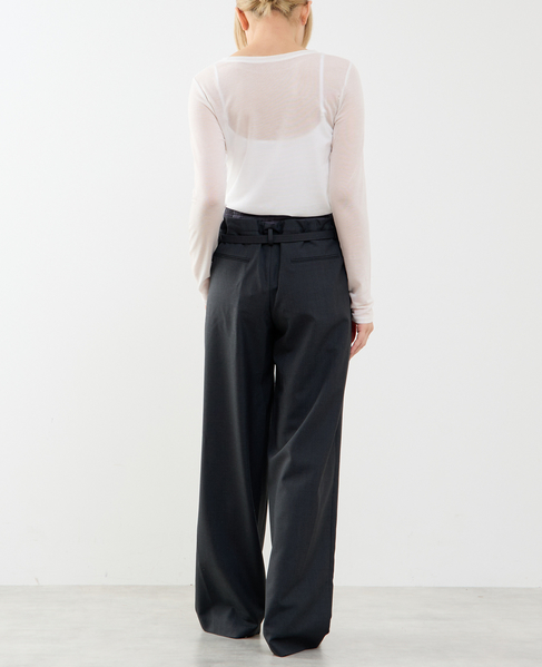 カシミヤシルク混ボートネックシアープルオーバー 詳細画像 ホワイト 6