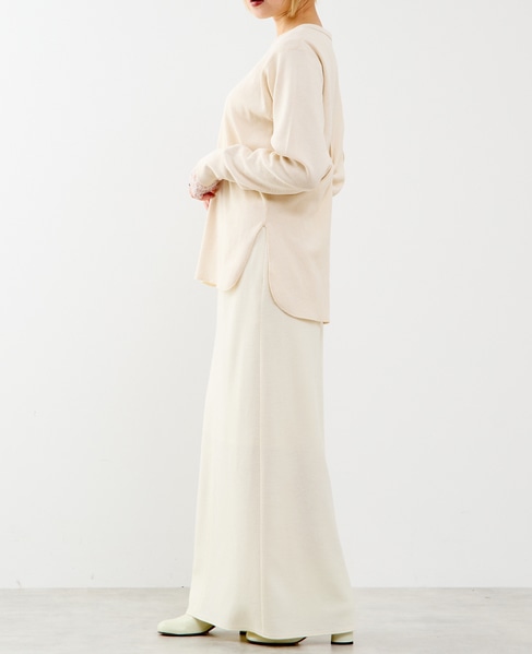 【A_/エース】バックツイストデザインクルーネックカットソー 詳細画像 オフホワイト 6