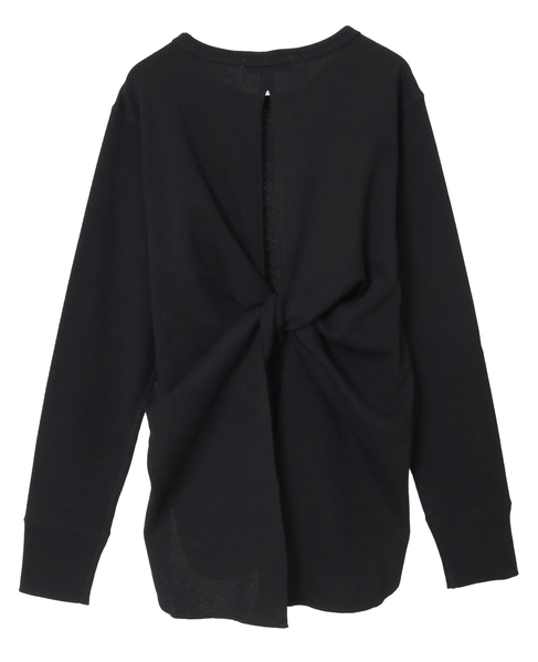 【A_/エース】バックツイストデザインクルーネックカットソー 詳細画像 ブラック 10