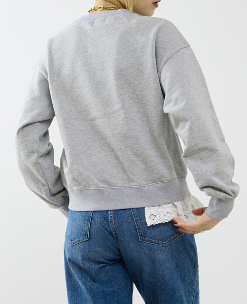 サテンドッキングスウェット 詳細画像 トップグレー 3