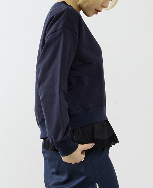 サテンドッキングスウェット 詳細画像 ネイビー 3