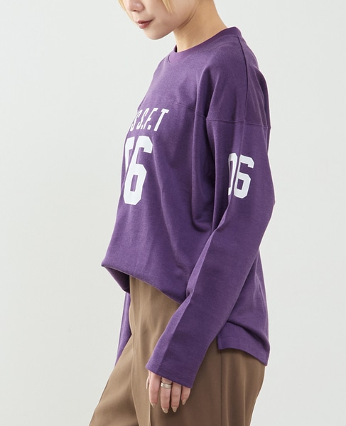 フットボールロングTシャツ 詳細画像 パープル 2