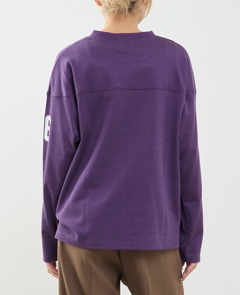 フットボールロングTシャツ 詳細画像 パープル 4