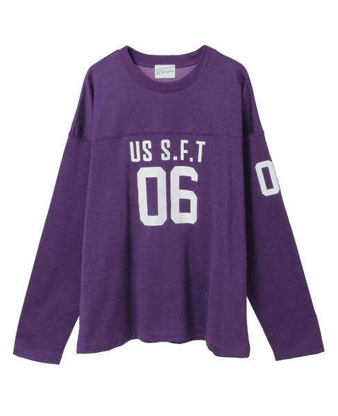 フットボールロングTシャツ 詳細画像 パープル 9