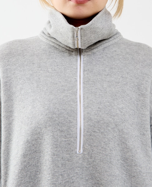 【A_/エース】ハーフジッププルオーバー 詳細画像 杢グレー 11