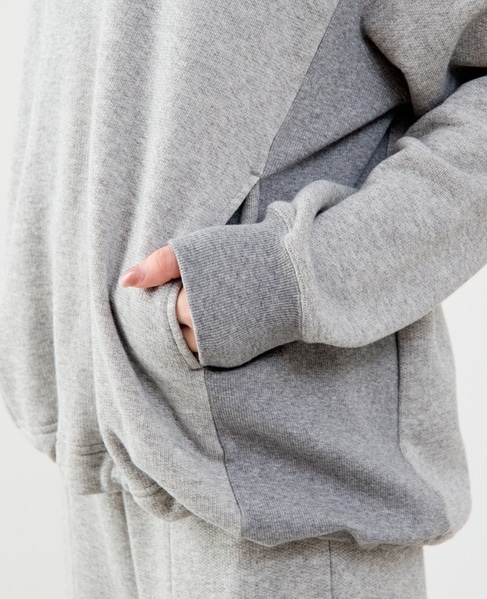 【A_/エース】ハーフジッププルオーバー 詳細画像 杢グレー 13