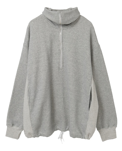 【A_/エース】ハーフジッププルオーバー 詳細画像 杢グレー 23