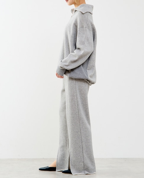 【A_/エース】ハーフジッププルオーバー 詳細画像 杢グレー 6