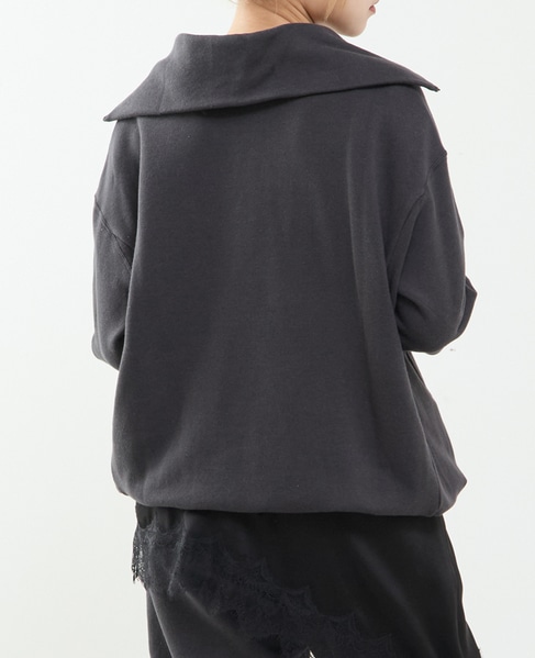 【A_/エース】ハーフジッププルオーバー 詳細画像 ブラック 2