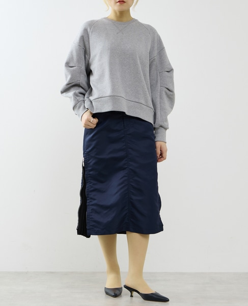 【A_/エース】タック裏毛プルオーバー 詳細画像 杢グレー 4