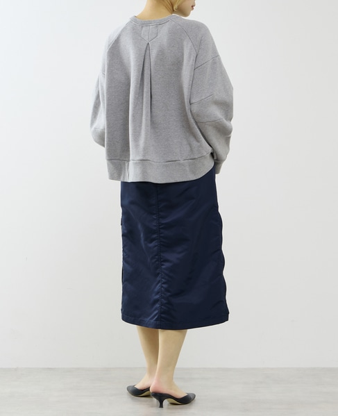 【A_/エース】タック裏毛プルオーバー 詳細画像 杢グレー 7