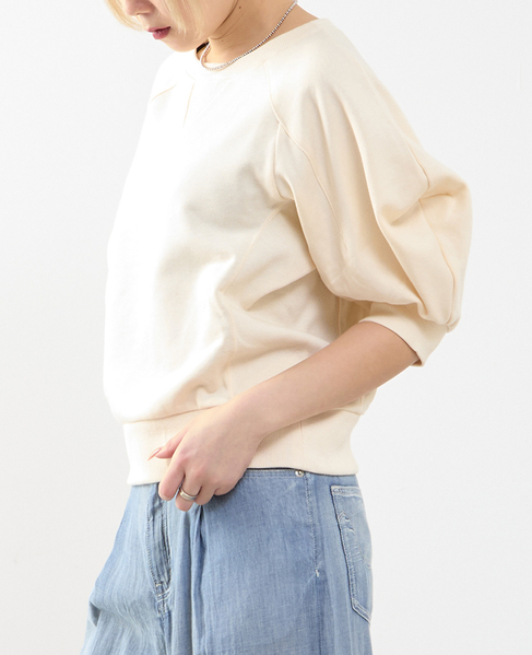 袖ボリュームスウェット 詳細画像 オフホワイト 2