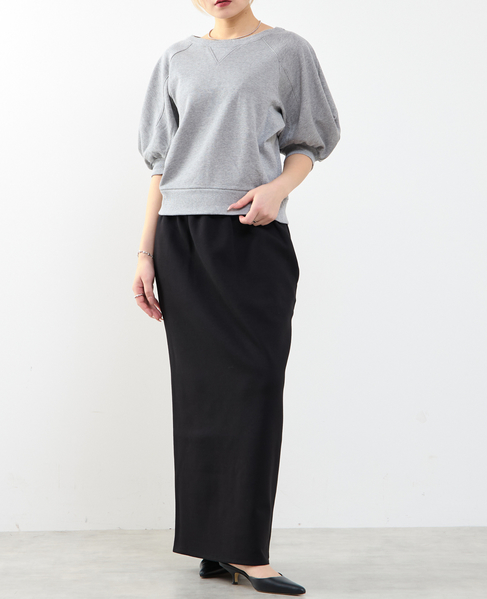 袖ボリュームスウェット 詳細画像 トップグレー 4