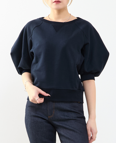 袖ボリュームスウェット 詳細画像 ブラック 1