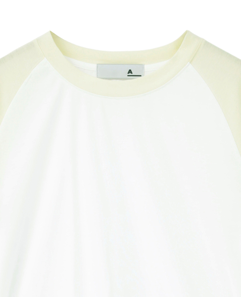 【A_/エース】カーブヘムベースボールTシャツ 詳細画像 オフホワイト 11