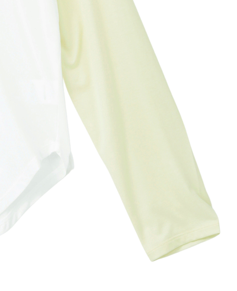 【A_/エース】カーブヘムベースボールTシャツ 詳細画像 オフホワイト 12
