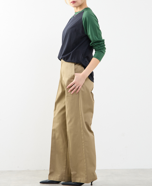 【A_/エース】カーブヘムベースボールTシャツ 詳細画像 ネイビー 6