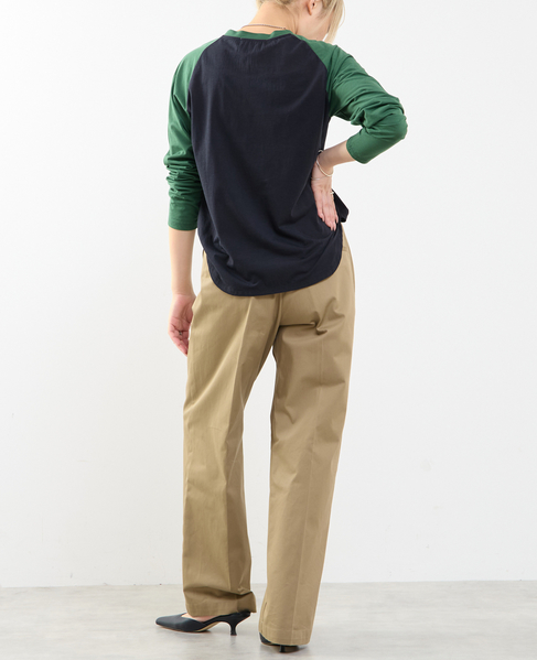 【A_/エース】カーブヘムベースボールTシャツ 詳細画像 ネイビー 7