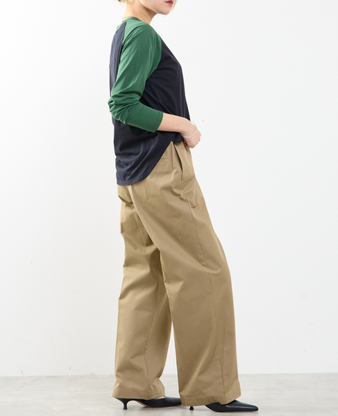 【A_/エース】カーブヘムベースボールTシャツ 詳細画像 ネイビー 8