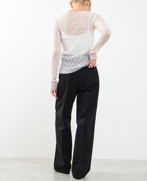 【A_/エース】ストレッチレースプルオーバー 詳細画像 オフホワイト 6