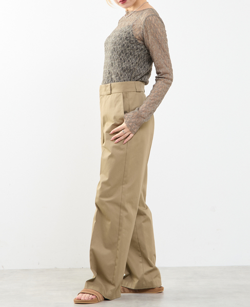 【A_/エース】ストレッチレースプルオーバー 詳細画像 カーキ 6