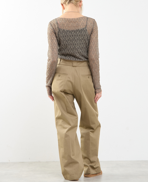 【A_/エース】ストレッチレースプルオーバー 詳細画像 カーキ 7