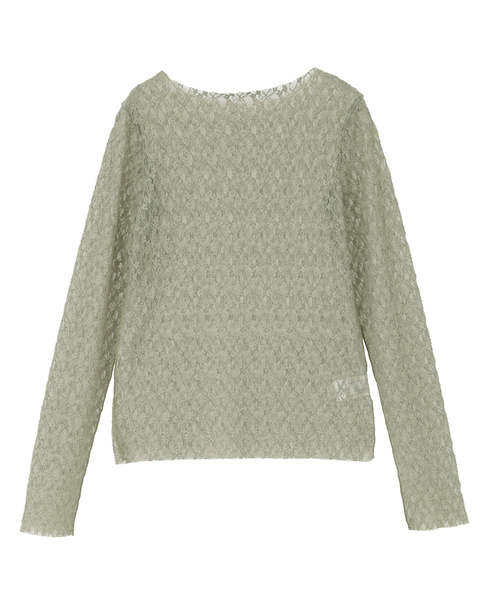 【A_/エース】ストレッチレースプルオーバー 詳細画像 カーキ 9