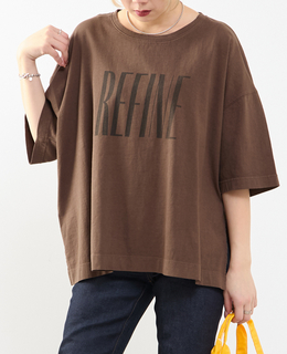 《定番》顔料染プリントTシャツ