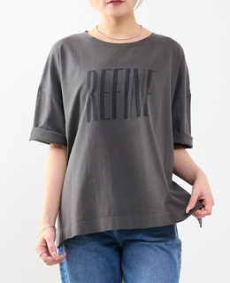 《定番》顔料染プリントTシャツ