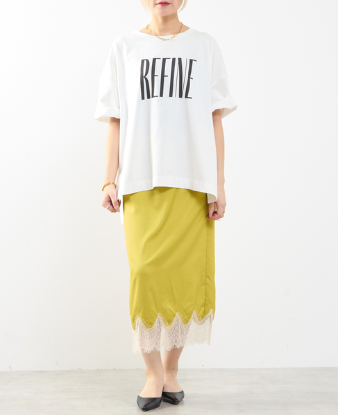 《定番》顔料染プリントTシャツ 詳細画像 オフホワイト 4