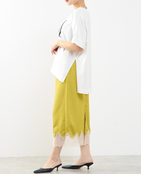 《定番》顔料染プリントTシャツ 詳細画像 オフホワイト 5