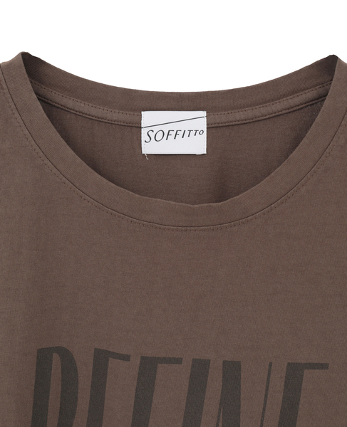 《定番》顔料染プリントTシャツ 詳細画像 ブラウン 10