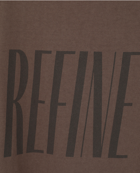 《定番》顔料染プリントTシャツ 詳細画像 ブラウン 13