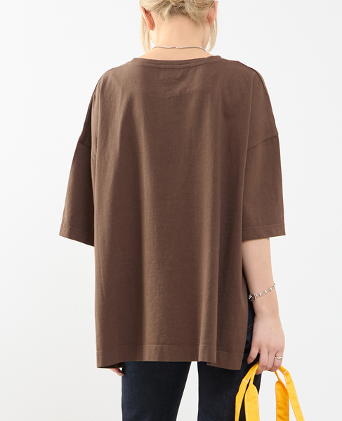 《定番》顔料染プリントTシャツ 詳細画像 ブラウン 3